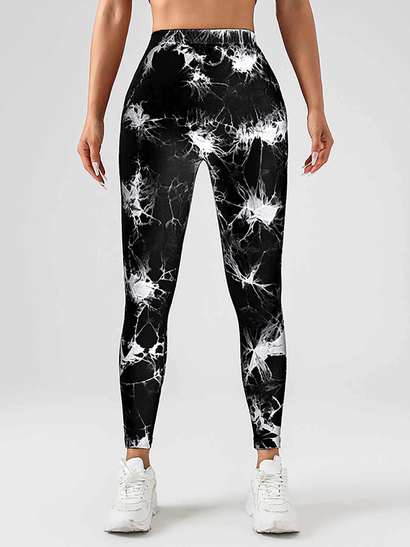 4 Pack Women's Scrunch Workout Leggings, High Waisted Butt Lifting Tie-dye V Back Waist Seamless Gym Yoga Leggings, Workout Leggings For Women Jada Leggings