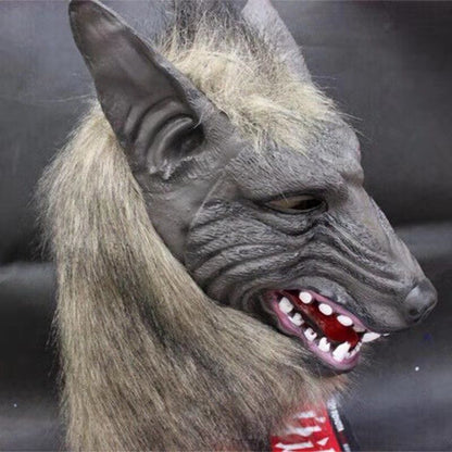 Halloween Wolf Head Wolf Gloves Animal Hood Mask