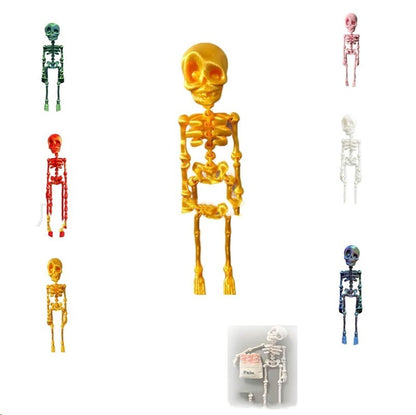 Poseable Skull Refridgerator Magnets Halloween Decoration