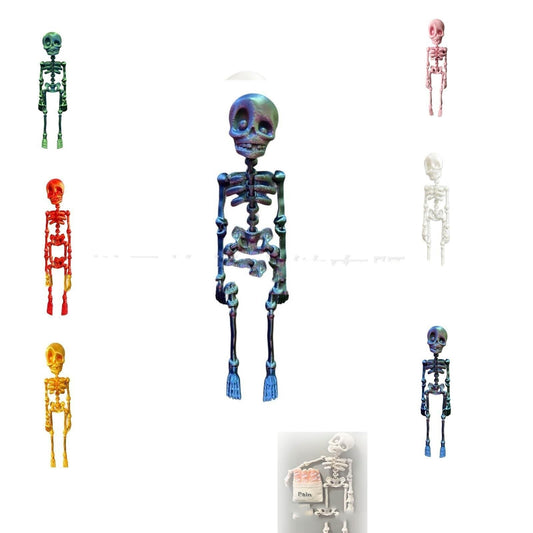 Poseable Skull Refridgerator Magnets Halloween Decoration