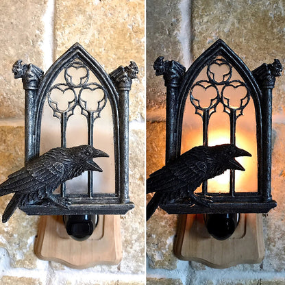 Halloween Hanging Crow Small Night Lamp Decoration