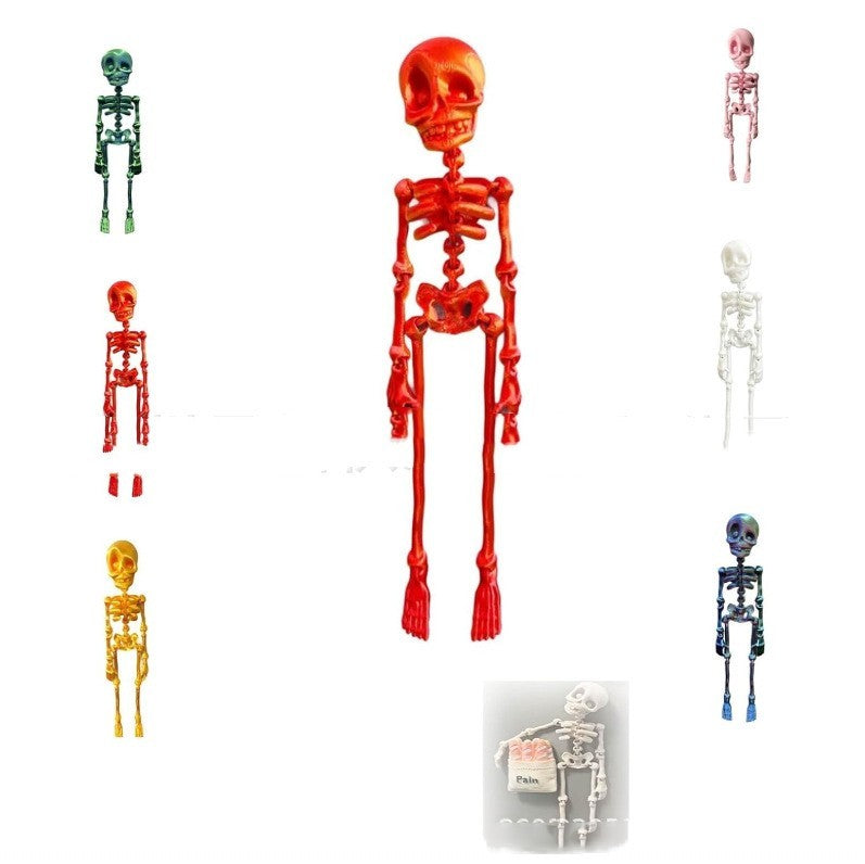 Poseable Skull Refridgerator Magnets Halloween Decoration