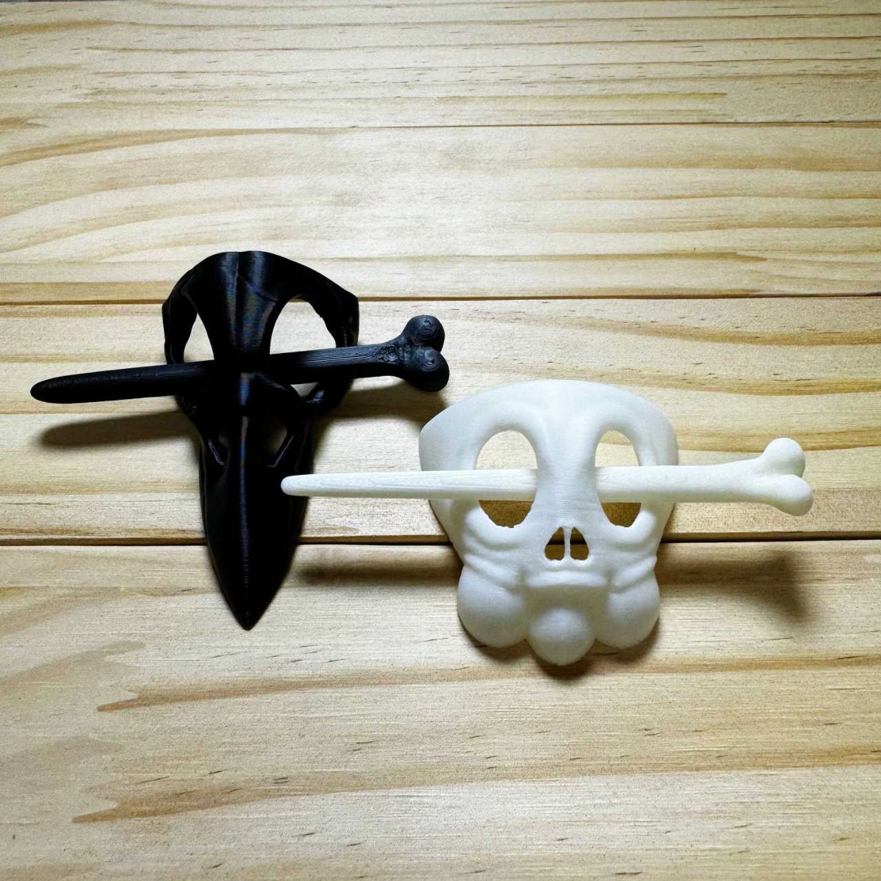 Halloween Headdress White Small Skull Hairpin