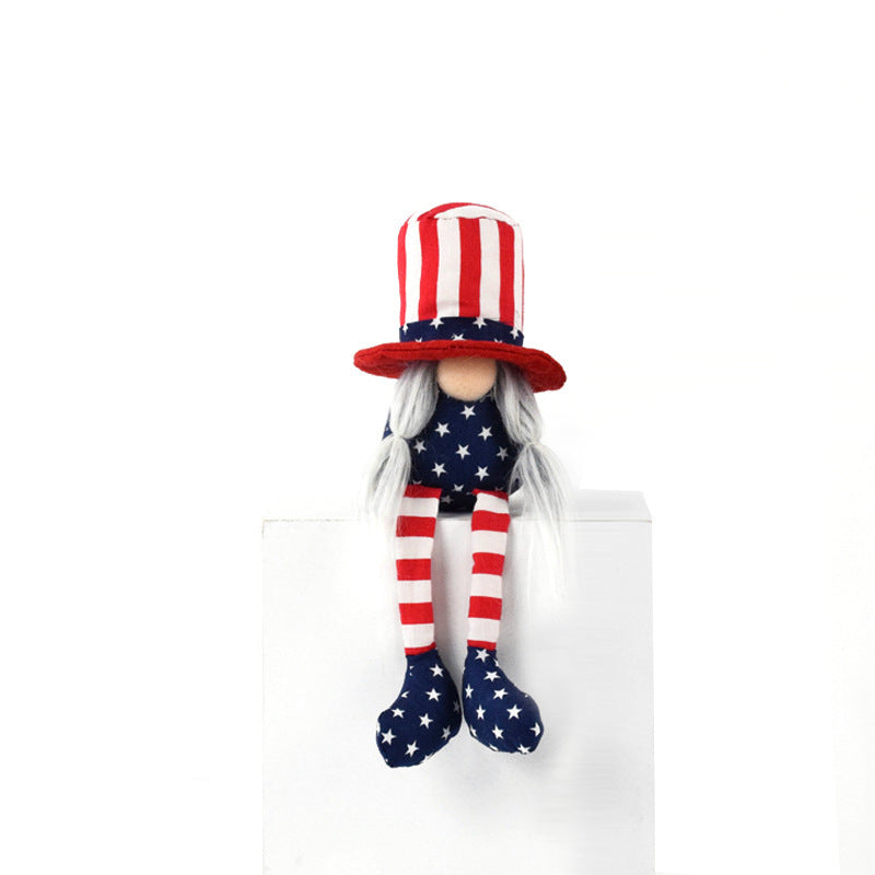 Decoration US July 4th Commemorative Gift Cute Dwarf Dwarf Cloth Arts And Crafts