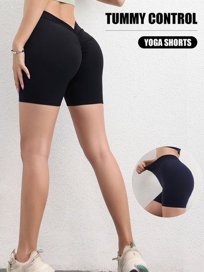 High-waisted Butt-lifting Women's Sports Yoga Shorts