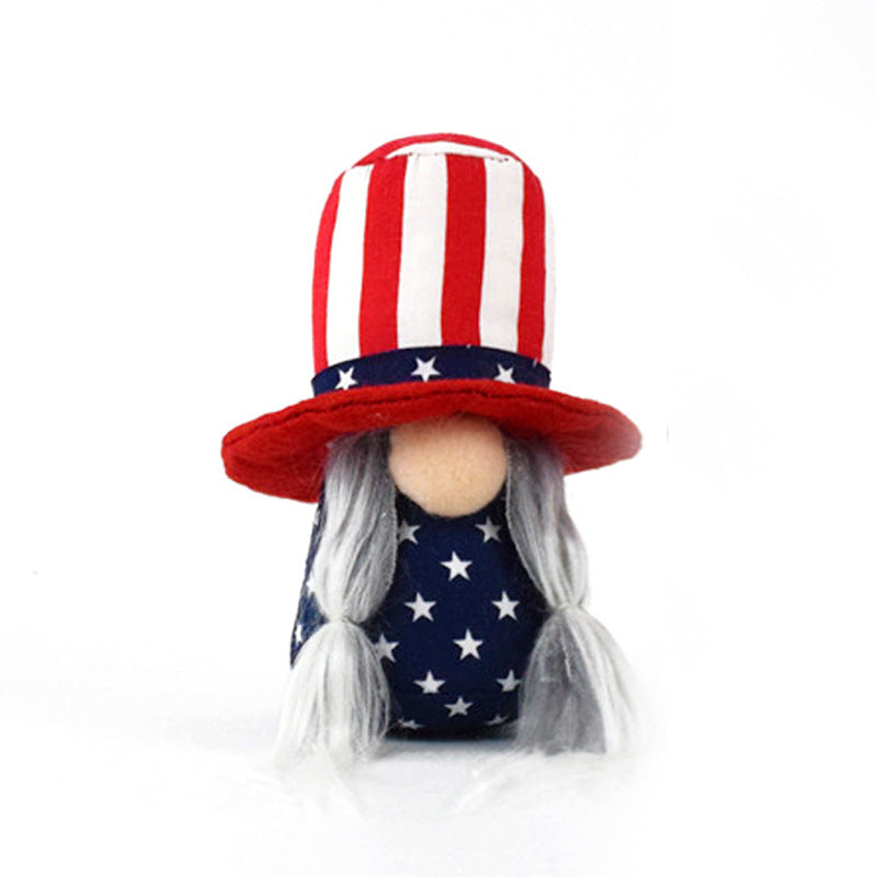 Decoration US July 4th Commemorative Gift Cute Dwarf Dwarf Cloth Arts And Crafts