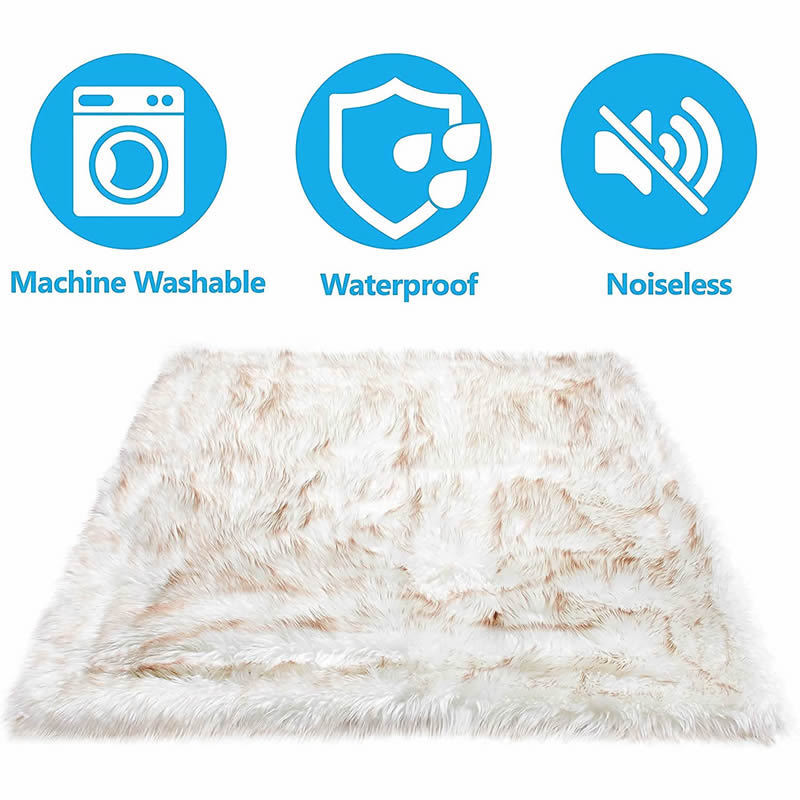 Dog Bed  Machine Washable And Waterproof Couch Bed, White With Brown Accents