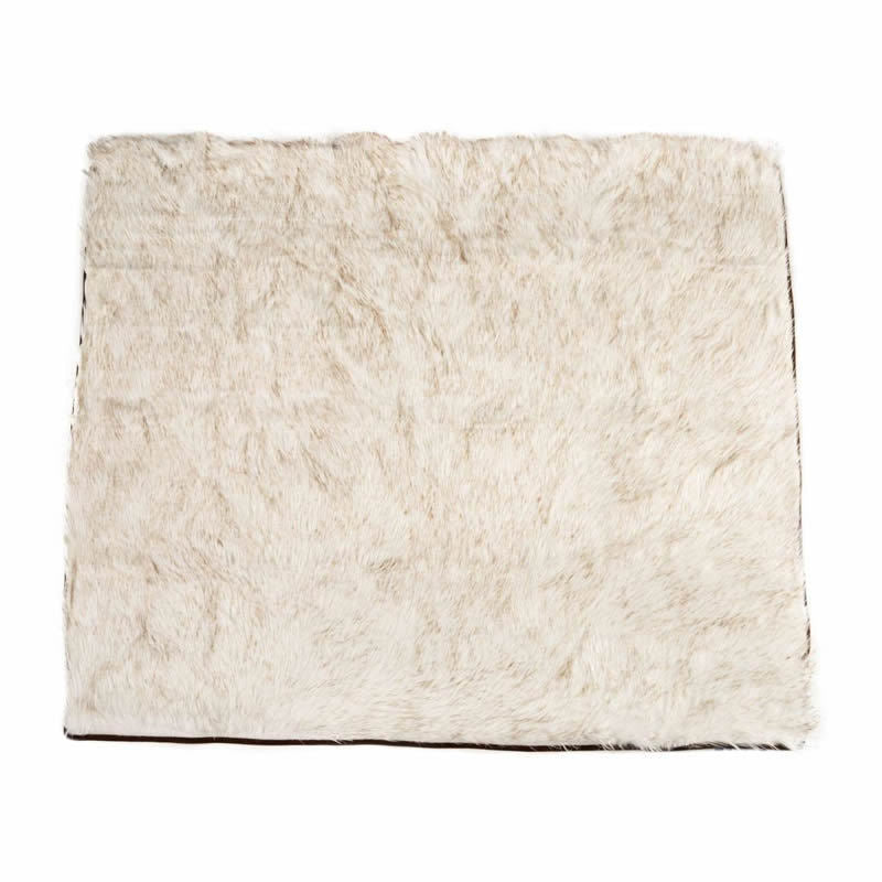 Dog Bed  Machine Washable And Waterproof Couch Bed, White With Brown Accents